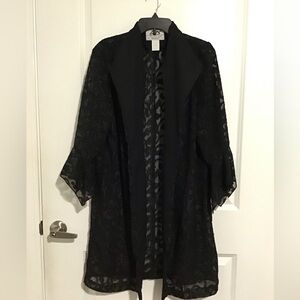 Elegant Black Lace Tunic by HBS Collection